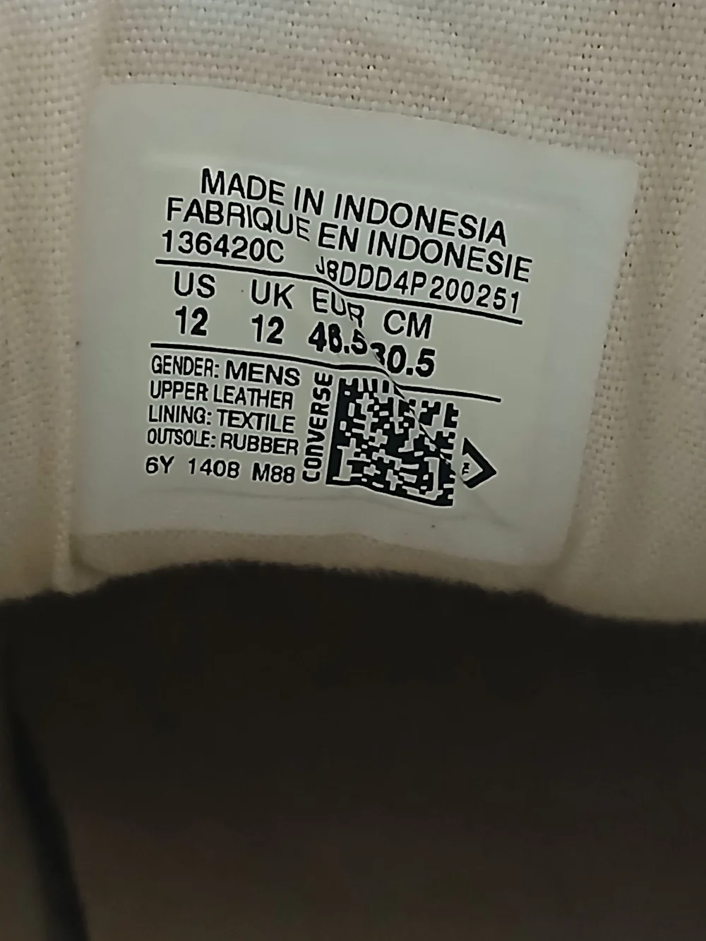 Converse Brown Leather High-Top Sneakers with White Accents
